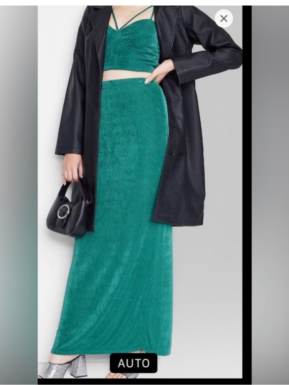 Wild Fable NWT long green shimmery skirt